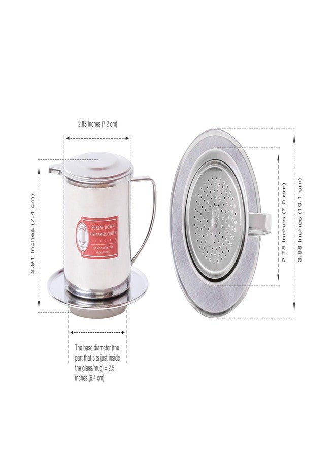 Thang Long Vietnamese Coffee Filter Maker Press. Screw Down Phin Made in Vietnam. Authentic (1, Medium (8 oz)) - Image 3